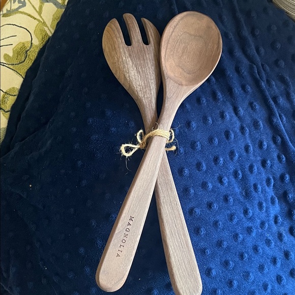 Magnolia Brown Wooden Utensil Set - Picture 3 of 3